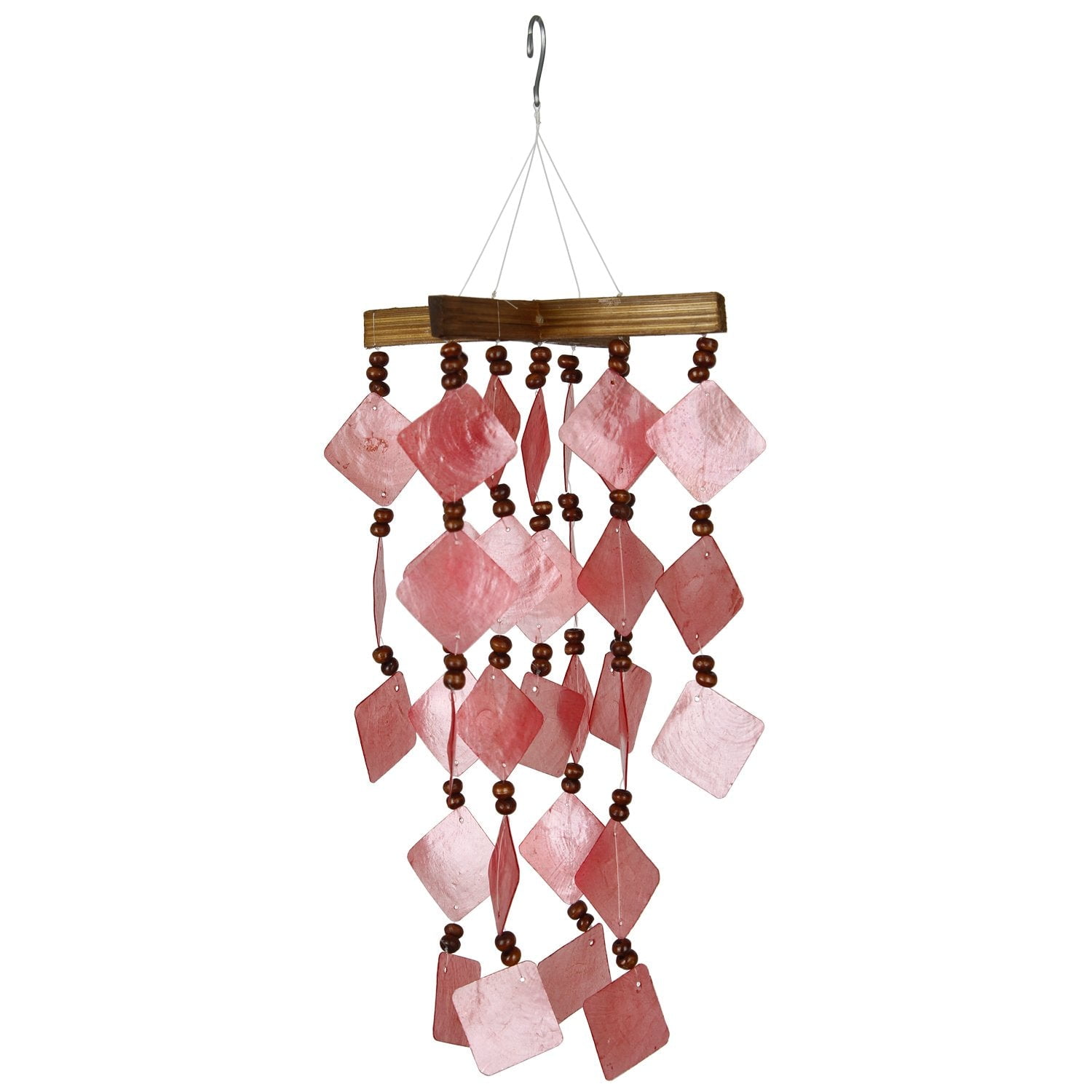 Woodstock Wind Chimes Asli Arts® Collection, Diamond Capiz Chime, 14