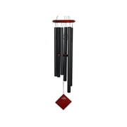 Woodstock Chimes of Earth Wind Chime 37 Inch Black Aluminum 6 Tubes