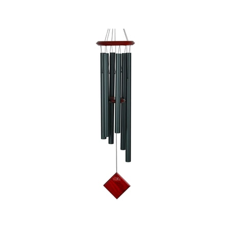 Woodstock Chimes of Earth Wind Chime 37 Inch Satin Green 6 Tubes