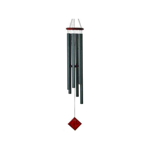 Woodstock Wind Chimes Neptune 54 Inch Extra Large Green Wind Chimes for Outside with Resonant Tubes, Outdoor Tuned for Relaxing Garden Porch Decor, Deep Tone Memorial Gift