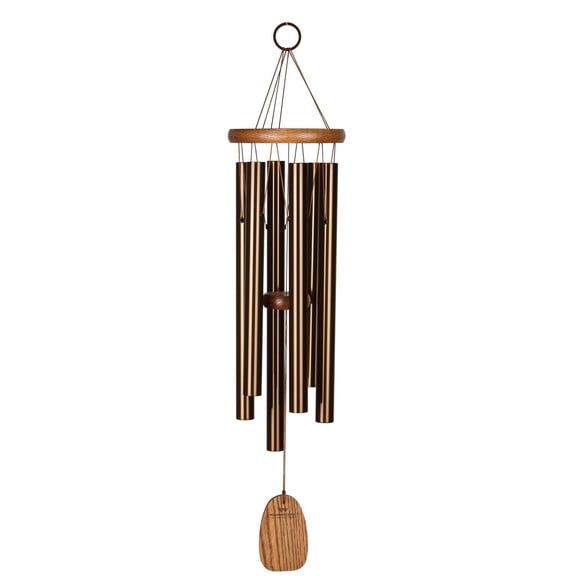Woodstock Wind Chimes Signature Collection, Amazing Grace Chime, Medium 24'' Bronze Wind Chime AGMBR