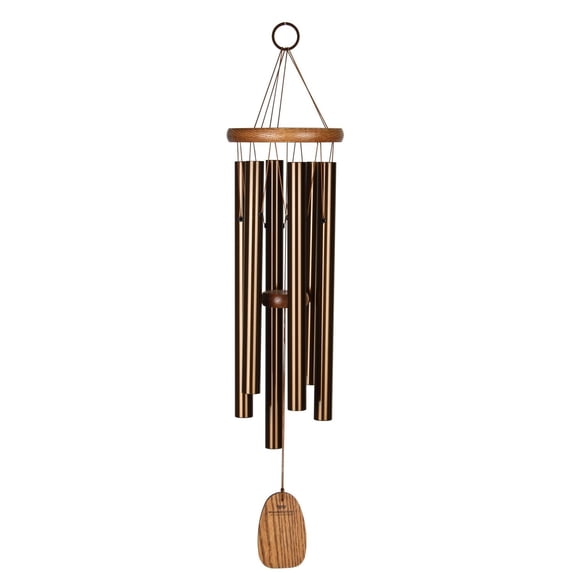 Woodstock Wind Chimes Signature Collection, Amazing Grace Chime, Medium 24'' Bronze Wind Chime AGMBR