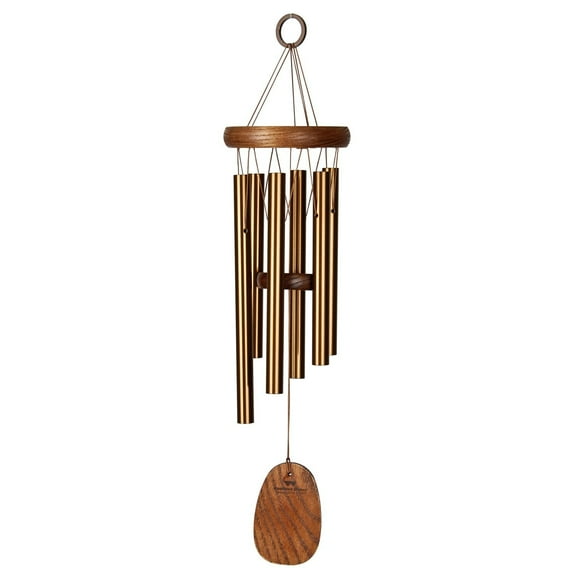 Woodstock Wind Chimes Signature Collection, Amazing Grace Chime, Small 16'' Bronze Wind Chime AGSBR