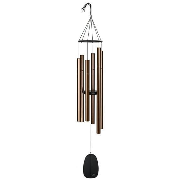 Woodstock Wind Chimes Signature Collection, Bells of Paradise, 44'' Black Wind Chime BPLBR