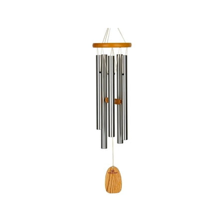 Woodstock World Music Wind Chime 25 Inch Silver Aluminum 5 Tubes