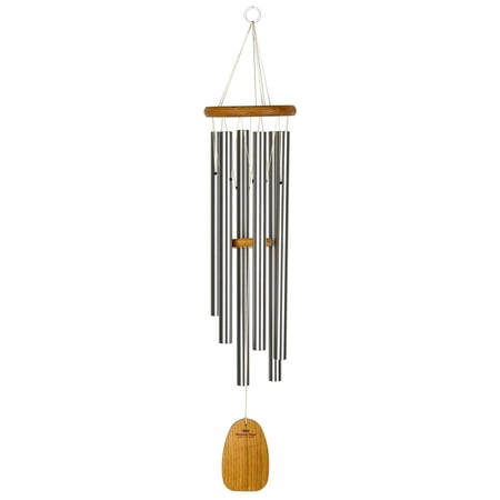 Woodstock Wind Chimes Signature Collection, Chimes of Olympos, 36'' Silver Wind Chime OWS