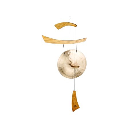 Woodstock Wind Chime Eastern Energy 34 Inch Emperor Gong Bronzed Brass Wind Chime for Outdoor Garden