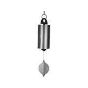 Woodstock Chimes Heroic Windbell Wind Chime for Outside 40 Inch Large Silver Deep Tone Sound Outdoor Decor for Patio Porch Garden