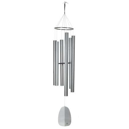 Woodstock Wind Chimes Signature Collection, Windsinger Chimes of King David, Silver 88'' Wind Chime WWKD