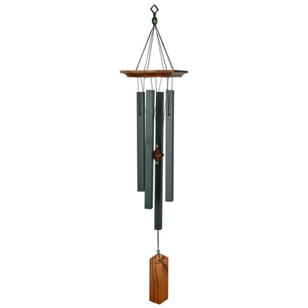 Woodstock Wind Chimes Signature Collection, Woodstock Craftsman Chime, 33'' Evergreen Wind Chime CRCE