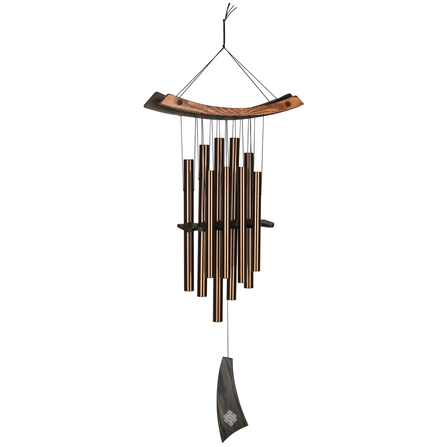 Woodstock Wind Chimes Signature Collection, Woodstock Healing Chime, 34'' Bronze Wind Chime HCBR