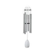 Woodstock Amazing Grace Wind Chime 49 Inch Silver Aluminum 6 Tubes
