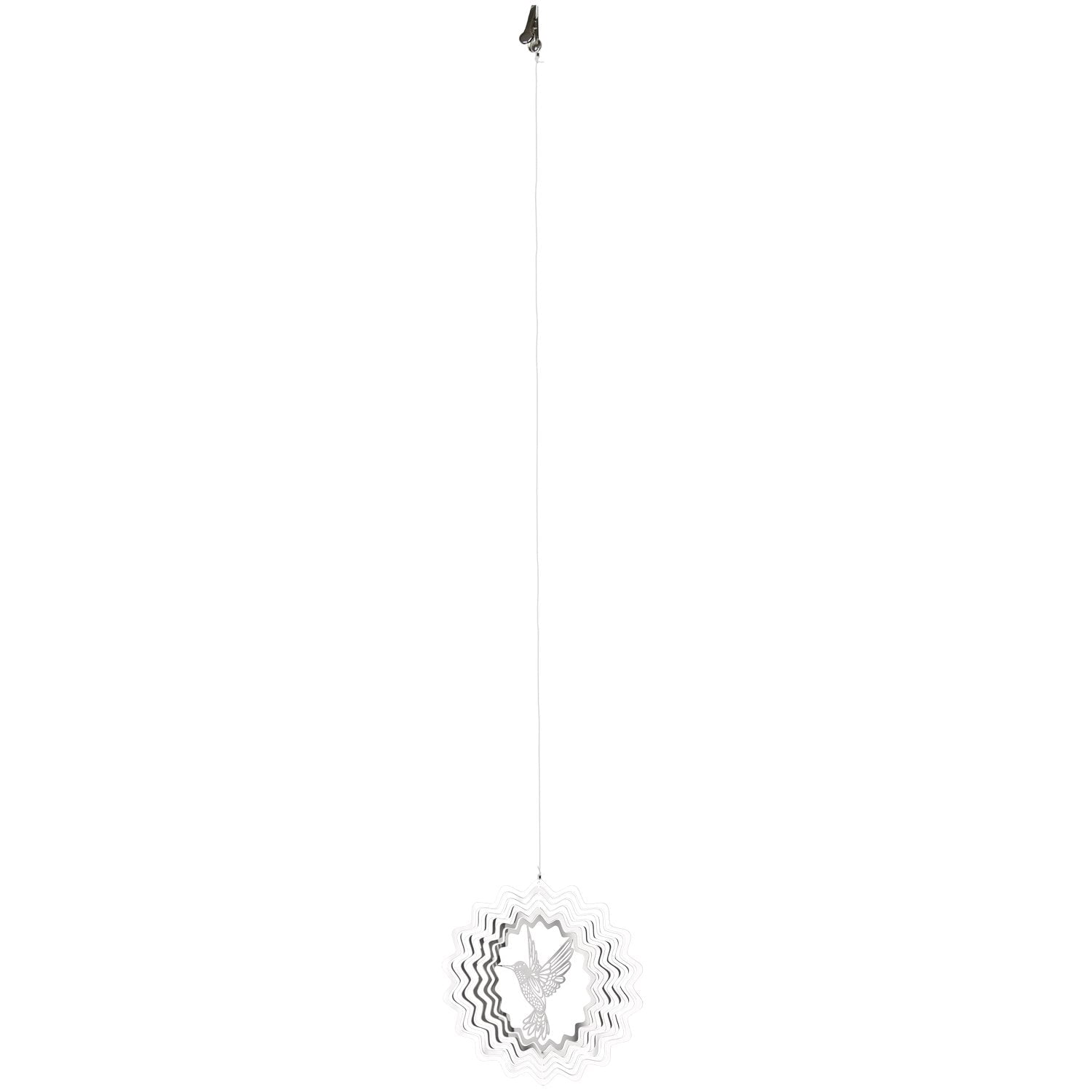 Woodstock Wind Chimes Woodstock Rainbow Makers Collection, Woodstock Shimmers, Nature 5" Silver Wind Shimmer SHNHU