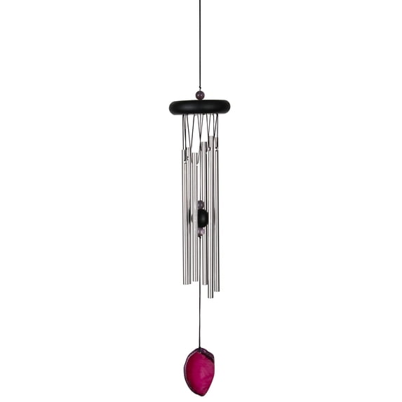 Woodstock Windchimes Agate Chime Red, Wind Chimes For Outside, Wind Chimes For Garden, Patio, and Outdoor Décor, 18"L