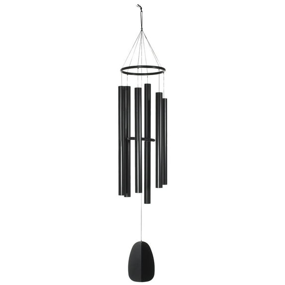 Woodstock Windchimes Bells of Paradise Black 68", Wind Chimes For Outside, Wind Chimes For Garden, Patio, and Outdoor Décor, 68"L