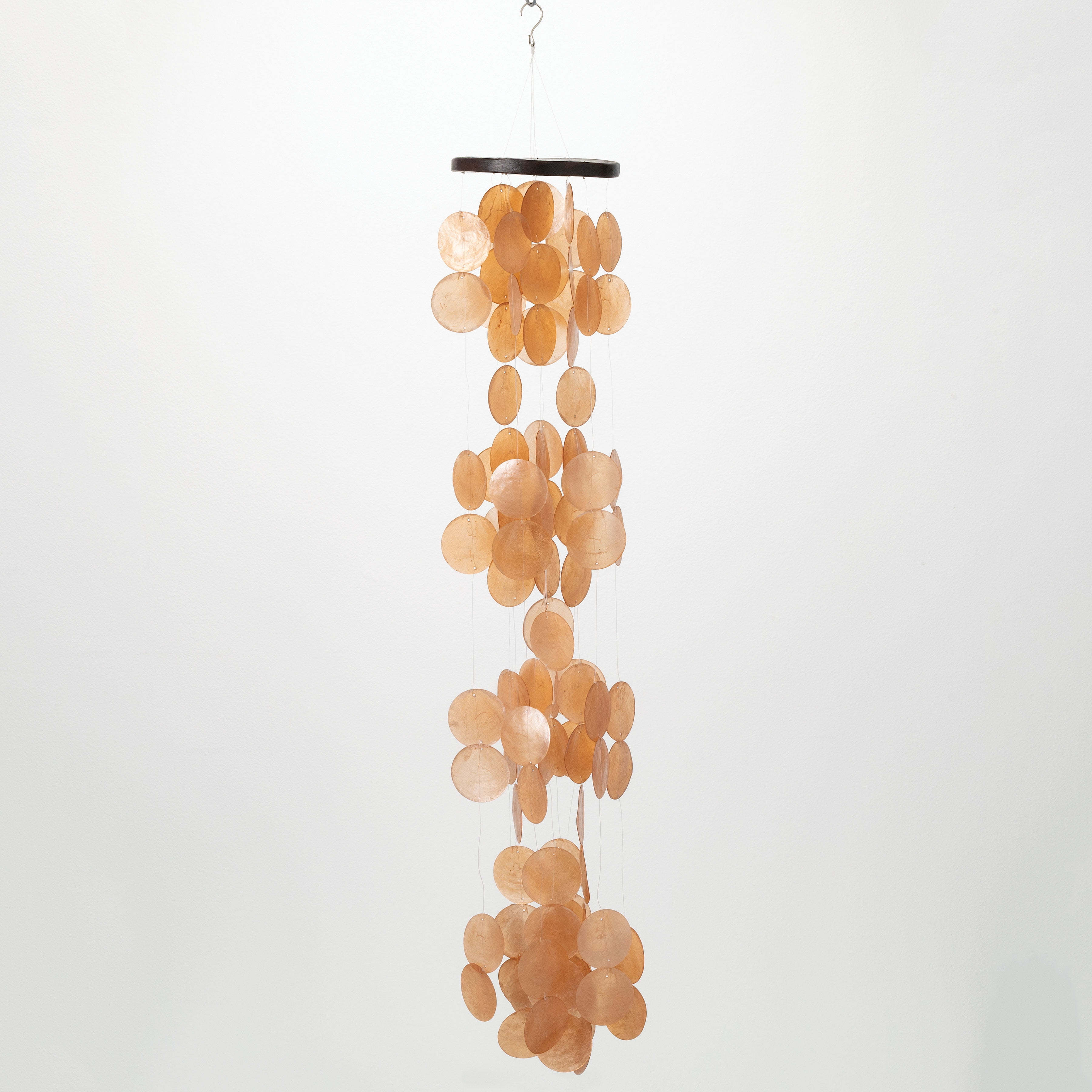 Marigold Capiz Shell Handcrafted Wind Chime for Outdoor Decor