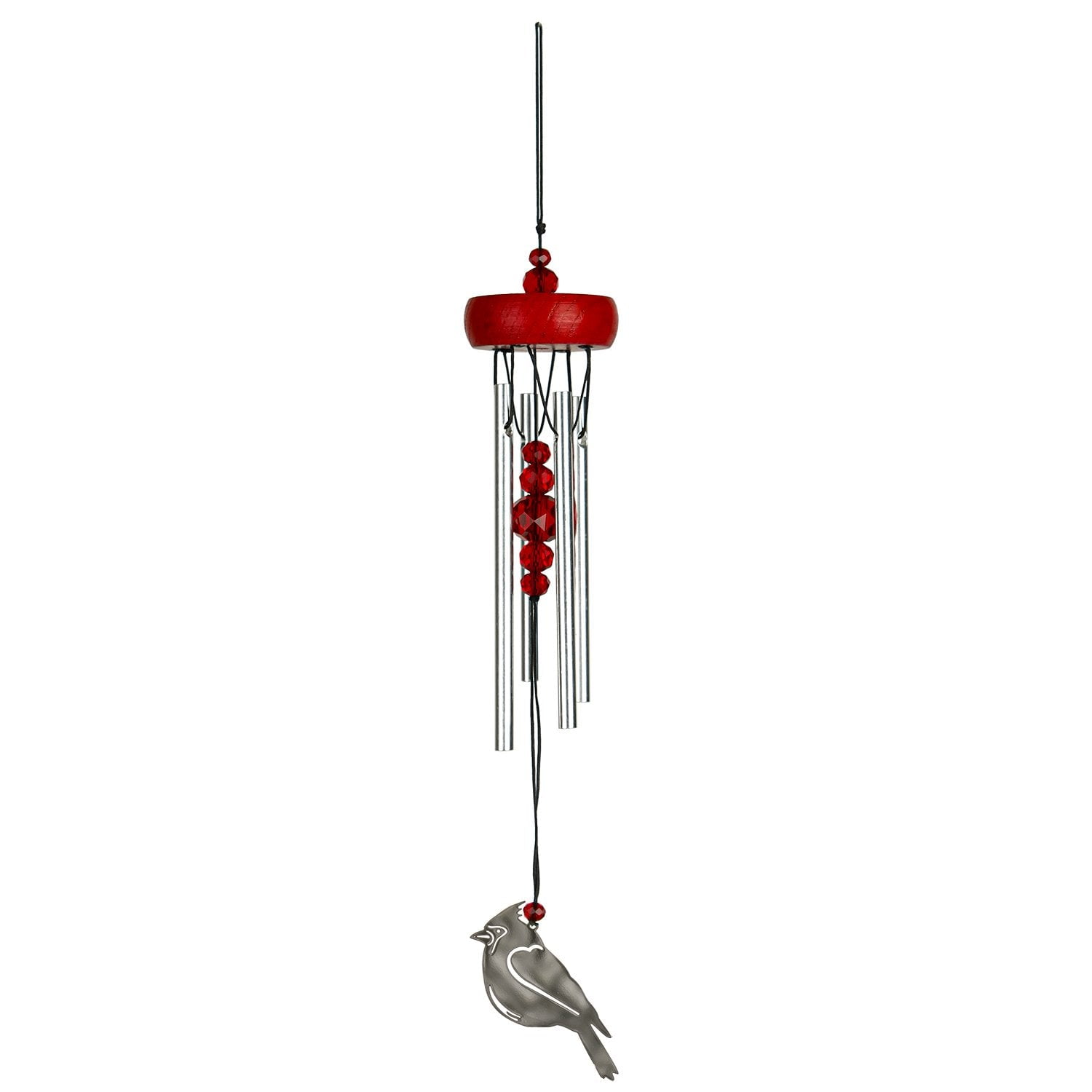 Woodstock Windchimes Chime Fantasy Cardinal, Wind Chimes For Outside, Wind Chimes For Garden, Patio, and Outdoor Décor, 10"L