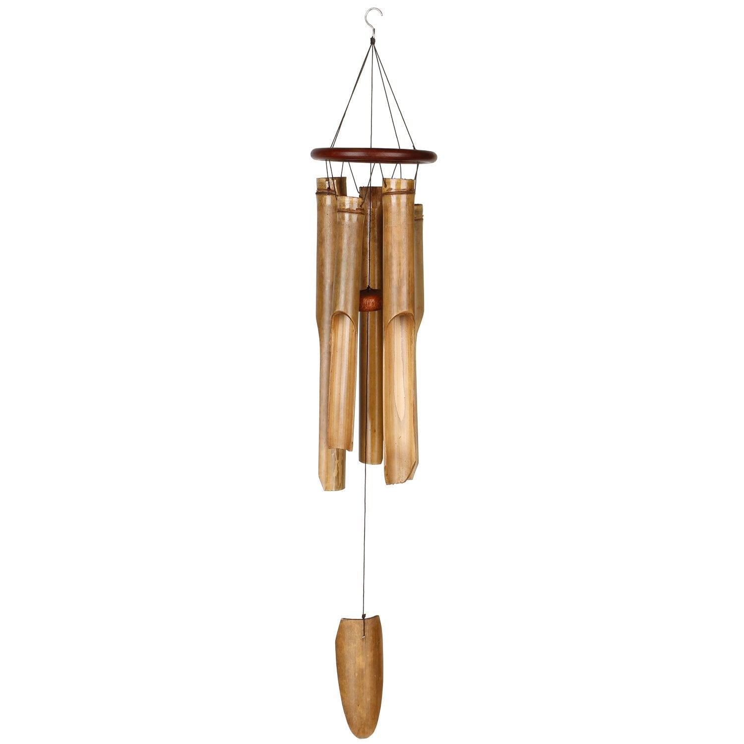 Large Cocoa Bamboo Wind Chime for Indoor/Outdoor Use