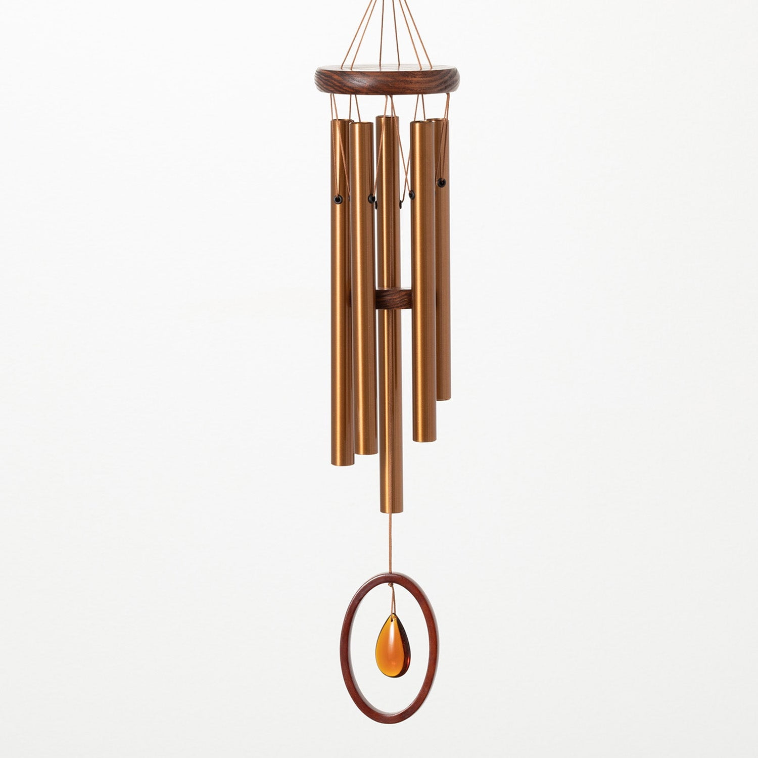 Woodstock Windchimes Crystal Silence Bronze, , Wind Chimes For Outside, Wind Chimes For Garden, Patio, and Outdoor Décor, 21"L
