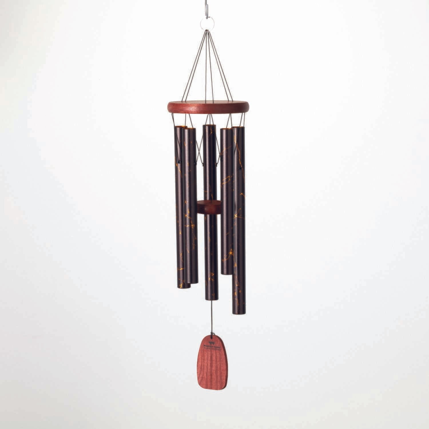 24" Gold Vein Mahogany Finish Wind Chime