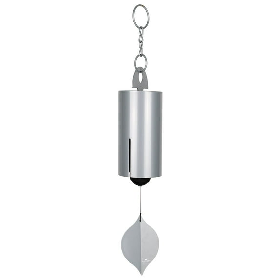 Woodstock Windchimes Heroic Windbell Harbor Gray, Wind Chimes For Outside, Wind Chimes For Garden, Patio, and Outdoor Décor, 40"L