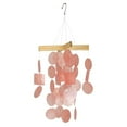 thumbnail image 1 of Woodstock Windchimes Mini Capiz Chime Coral, Wind Chimes For Outside, Wind Chimes For Garden, Patio, and Outdoor Décor, 12"L, 1 of 7