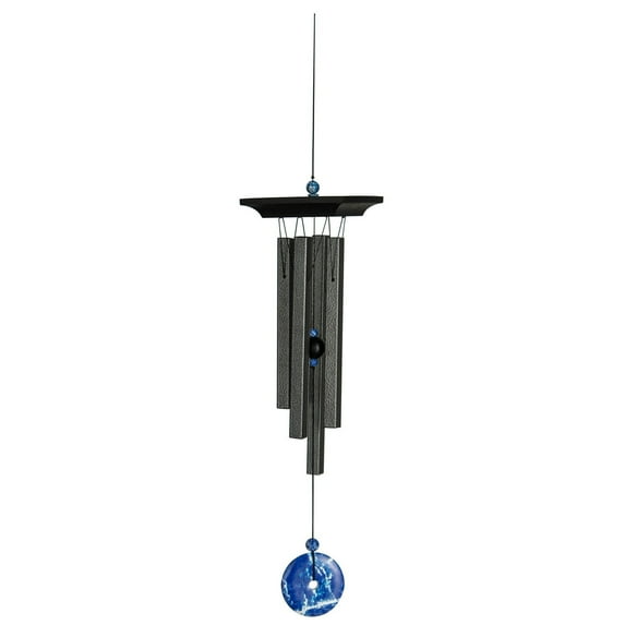 Woodstock Windchimes Woodstock Blue Lapis Chime, Wind Chimes For Outside, Wind Chimes For Garden, Patio, and Outdoor Décor, 21"L