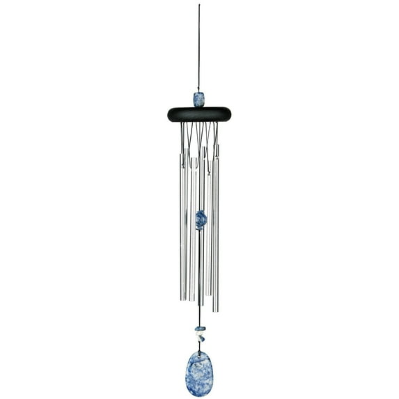 Woodstock Windchimes Woodstock Chakra Chimes Lapis, Wind Chimes For Outside, Wind Chimes For Garden, Patio, and Outdoor Décor, 17"L
