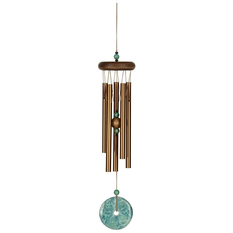Woodstock Windchimes Woodstock Turquoise Chime Petite, Wind Chimes For Outside, Wind Chimes For Garden, Patio, and Outdoor Décor, 16 Woodstock Windchimes Woodstock Turquoise Chime Petite, Wind Chimes For Outside, Wind Chimes For Garden, Patio, and Outdoor Décor, 16