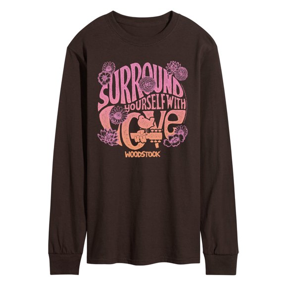 Woodstock - Woostock Surround Love - Men's Long Sleeve Graphic T-Shirt