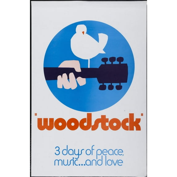 Woodstock poster Wall Art 12x16 Print on Metal Sign 12in x 16in Square Adults Poster Time