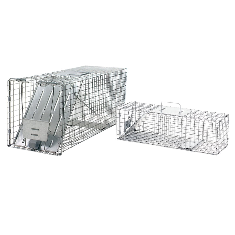 Woodstream 1079PR Live Animal Cage Trap With Bonus Small Trap