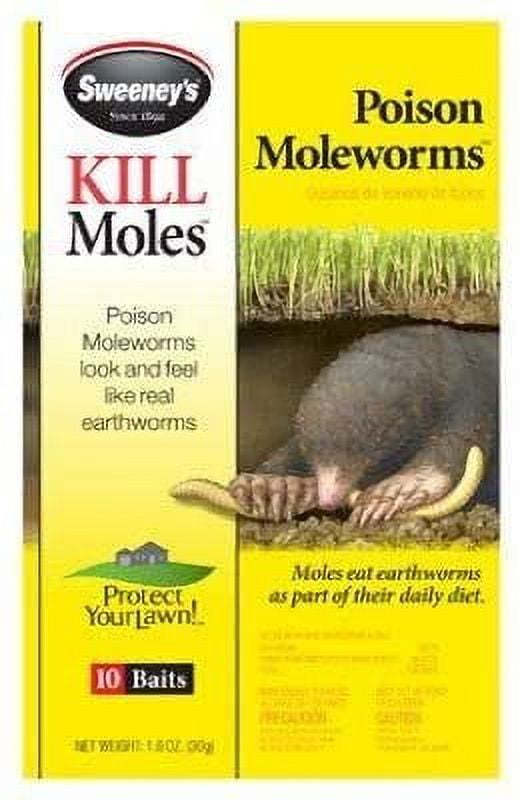 Woodstream 144027 Poison Mole Worms44; Pack of 10