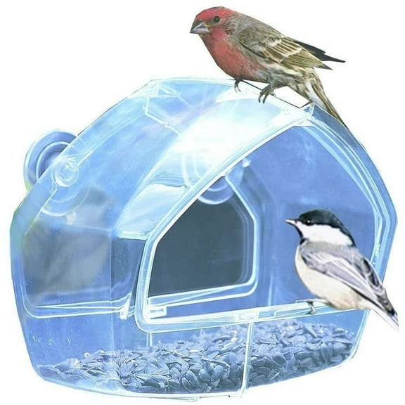 Nessagro Birdscapes Window Bird Feeder Clear - Suction Cup Mount - Outdoor, Clear