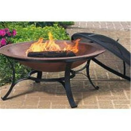Woodstream Coropration FB6132 Round Cast Iron Copper Finish Fire Bowl