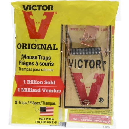 Woodstream Victor Wooden Mouse Pedal Trap Kills Rats House Mice Non Toxic 2 Count