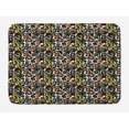 thumbnail image 1 of Woodsy Bath Mat, Cartoon Style Woodland Creatures with Trees Plants Funny 's Pattern, Plush Bathroom Decor Mat with Non Slip Backing, 29.5" X 17.5", Multicolor, by Ambesonne, 1 of 2