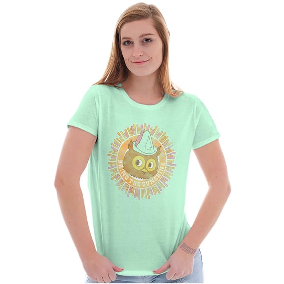 Woodsy Owl Bring The Sunshine Women's T Shirt Ladies Tee Brisco Brands L