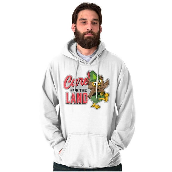 Woodsy Owl Care for the Land Retro Hoodie Sweatshirt Women Men Brisco Brands X