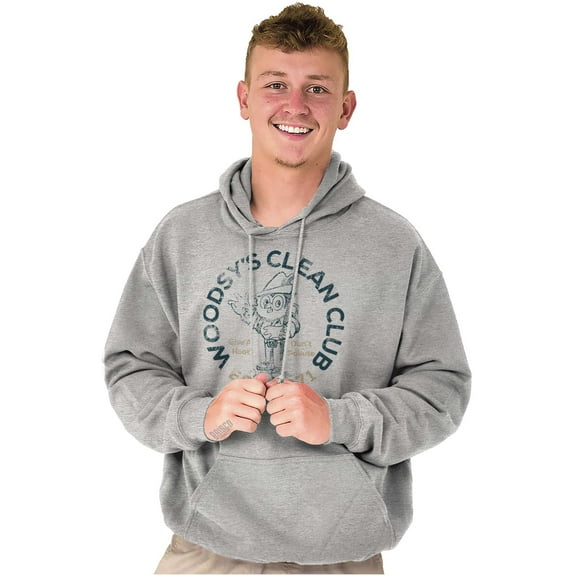 Woodsy Owl Clean Club Don't Pollute Hoodie Sweatshirt Women Men Brisco Brands S