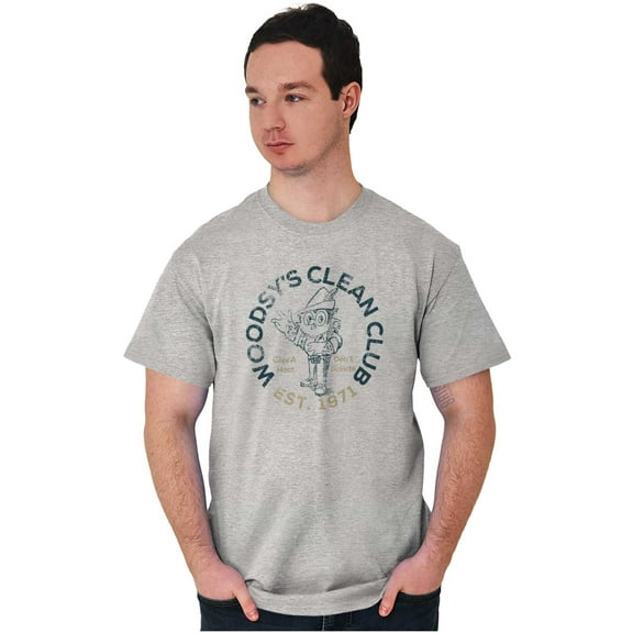 Woodsy Owl Clean Club Don't Pollute Men's Graphic T Shirt Tees Brisco Brands S