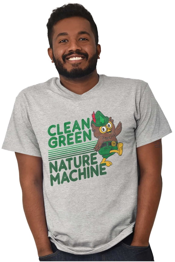 Woodsy Owl Clean Green Nature Machine Men's Graphic T Shirt Tees Brisco Brands S