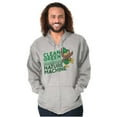 thumbnail image 1 of Woodsy Owl Clean Green Nature Machine Zip Up Hoodie Men's Women's Brisco Brands S, 1 of 6