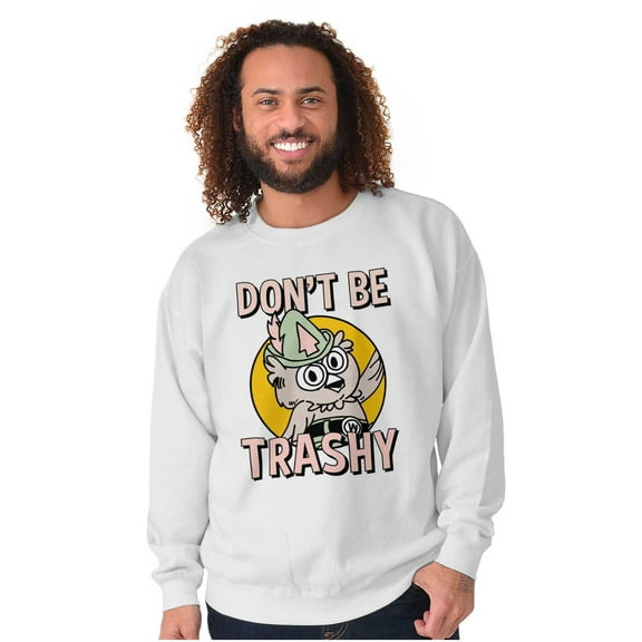 Woodsy Owl Don't Litter Retro Cartoon Sweatshirt for Men or Women Brisco Brands S