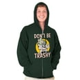 thumbnail image 1 of Woodsy Owl Don't Litter Retro Cartoon Zip Up Hoodie Men's Women's Brisco Brands 4X, 1 of 6