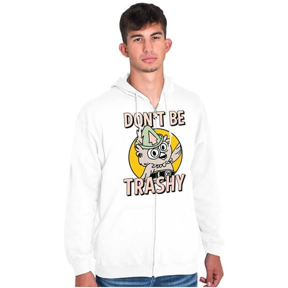 Woodsy Owl Don't Litter Retro Cartoon Zip Up Hoodie Men's Women's Brisco Brands X