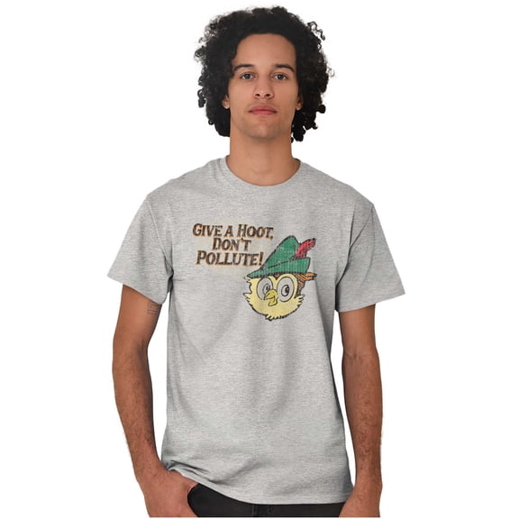 Woodsy Owl Give a Hoot Cartoon Unisex Plus Size Graphic Tee Brisco Brands 3X