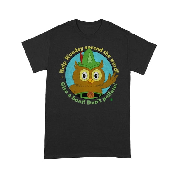 Woodsy Owl Give a Hoot Distressed T-Shirt