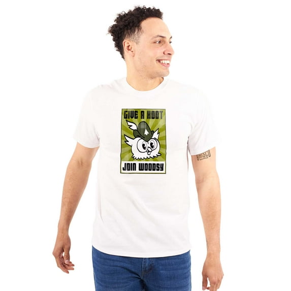 Woodsy Owl Give a Hoot Forest Service Men's Graphic T Shirt Tees Brisco Brands 3X
