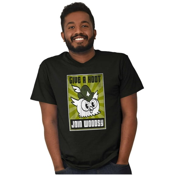 Woodsy Owl Give a Hoot Forest Service Men's Graphic T Shirt Tees Brisco Brands S